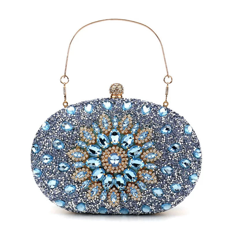Rhinestone Evening Clutch Bag for Women – Formal Dinner and Banquet Handbag