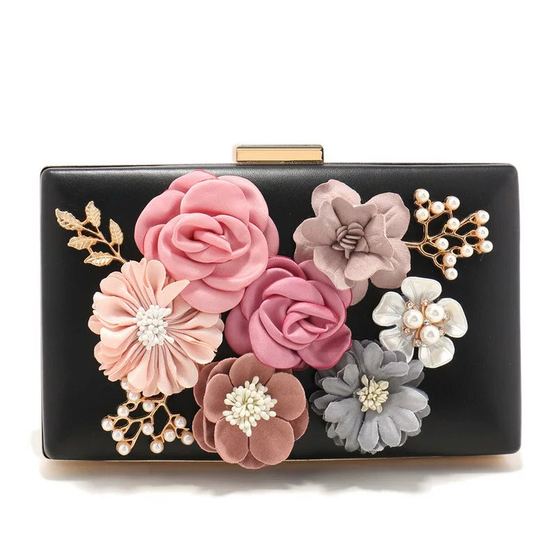 Fashion Flower Evening Bag – Elegant Women’s Banquet Clutch for Evening Wear