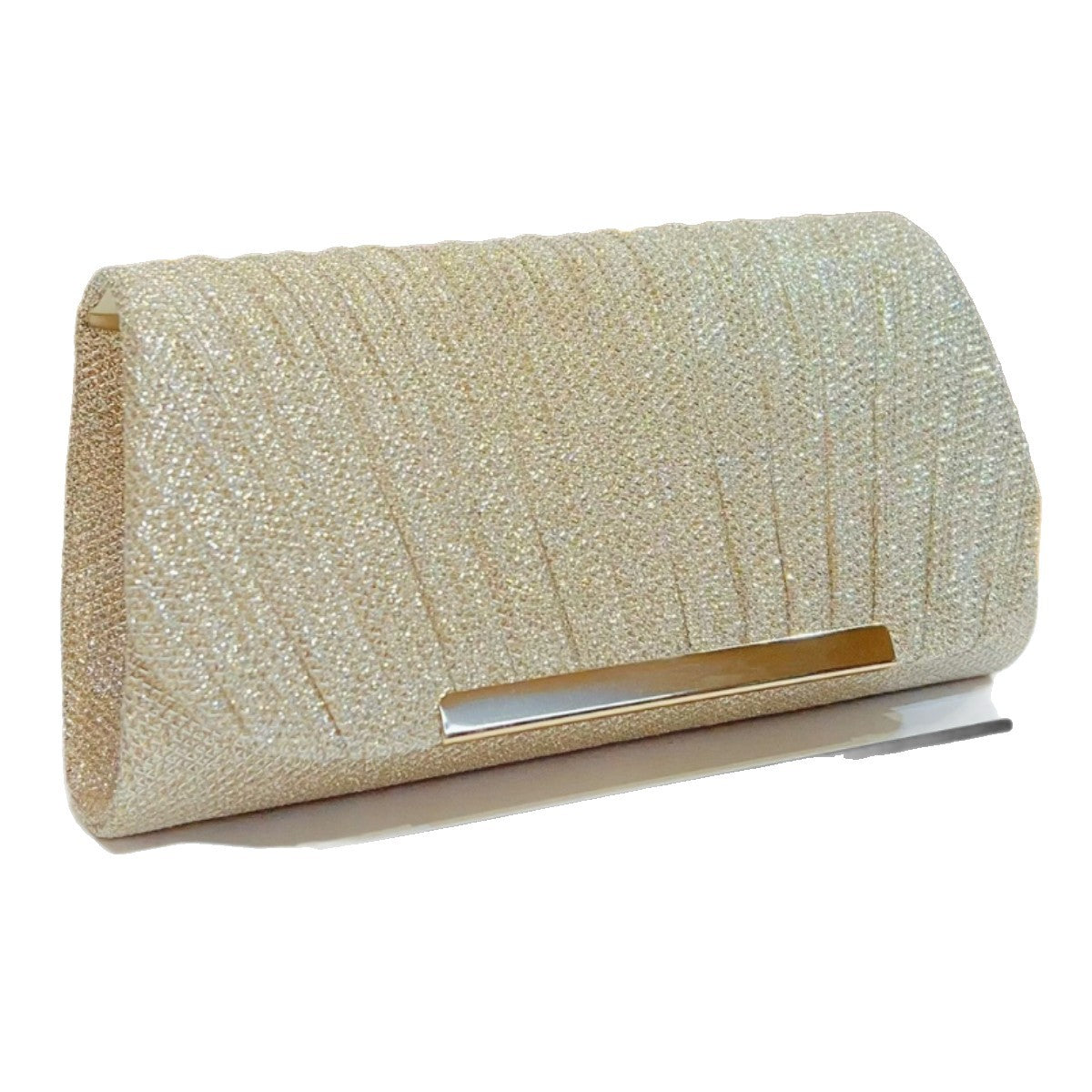 Pleated Evening Clutch for Women – Small Shoulder & Crossbody Purse