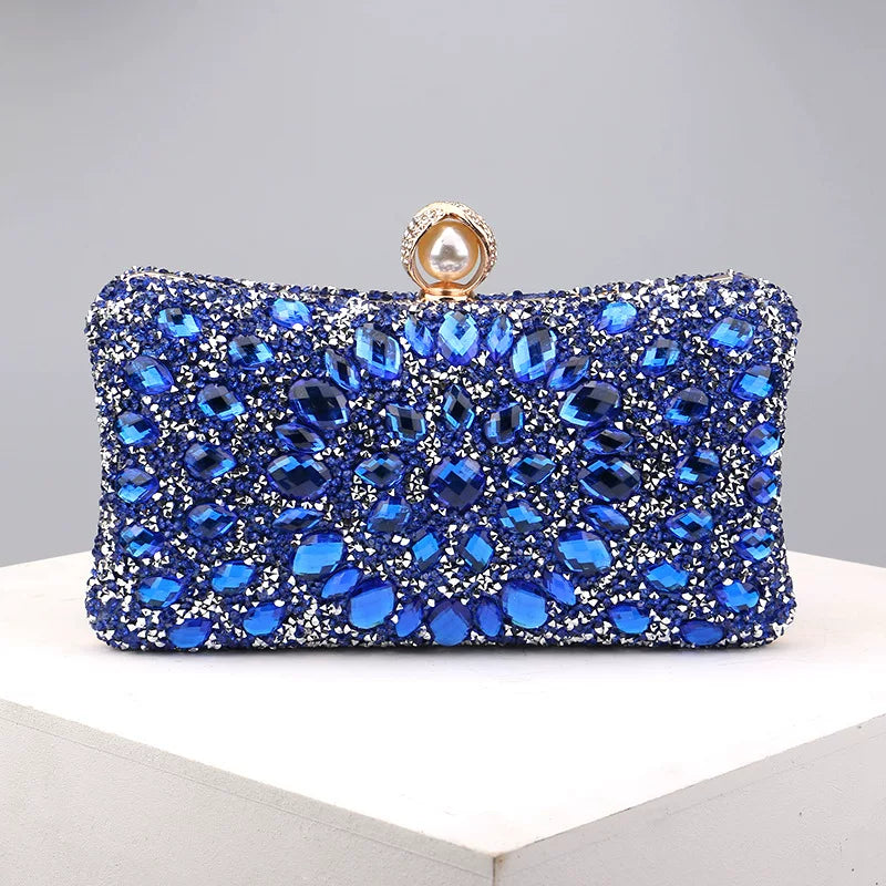 Rhinestone Evening Clutch for Women – Formal Banquet & Wedding Handbag