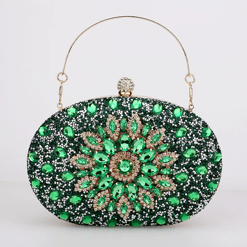 Rhinestone Evening Clutch Bag for Women – Formal Dinner and Banquet Handbag