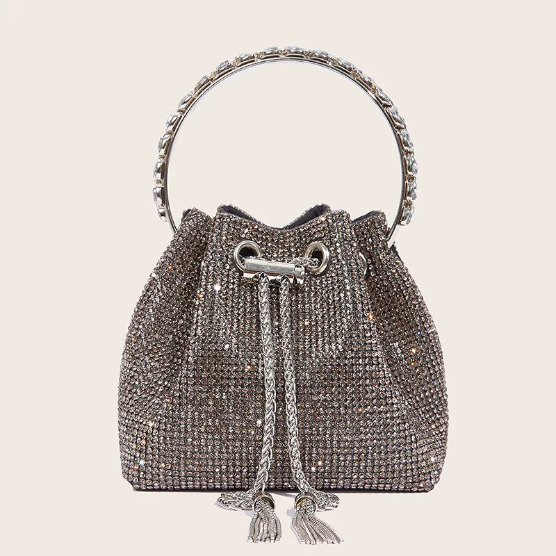 New High-End Diamond Clutch Bag for Women – Chain Evening Banquet Dinner Bag