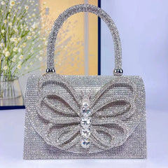 Diamond-Encrusted Rhinestone Butterfly Banquet Bag – Evening Party Clutch, Wholesale