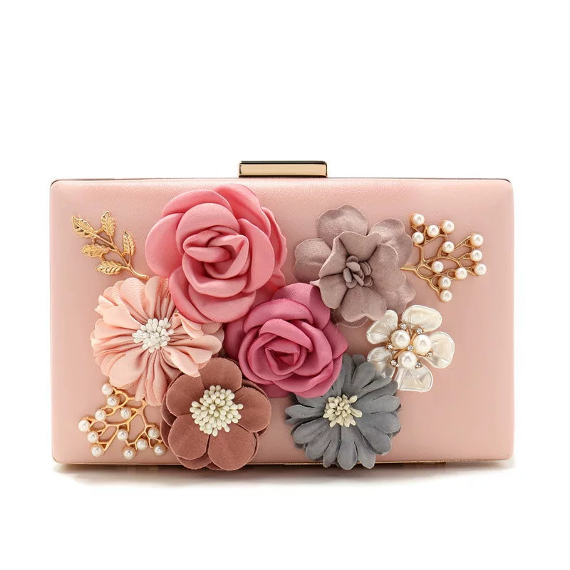Fashion Flower Evening Bag – Elegant Women’s Banquet Clutch for Evening Wear