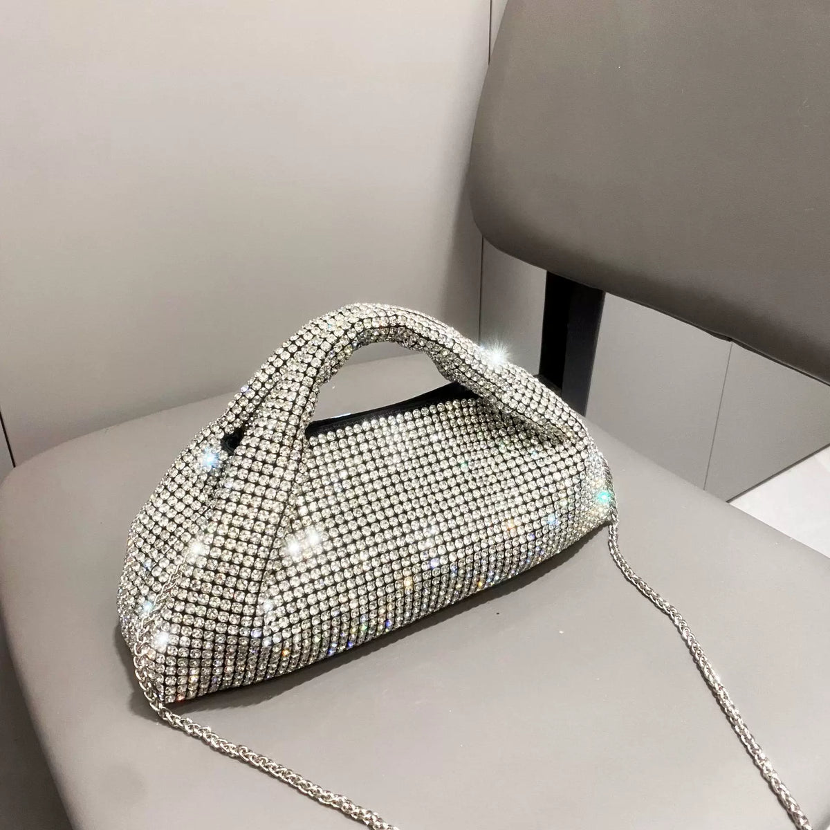 European and American Rhinestone Handbag – New Chain Shoulder and Crossbody Bag for Women