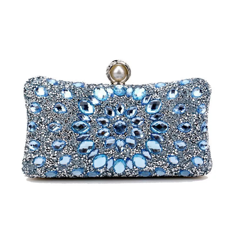 Rhinestone Evening Clutch for Women – Formal Banquet & Wedding Handbag