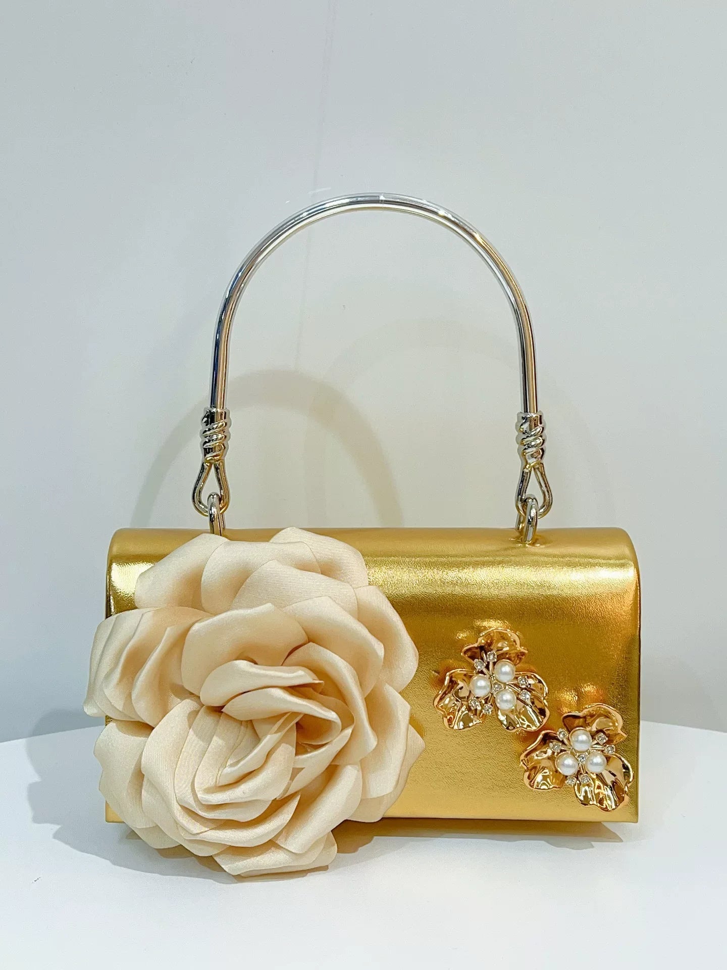 New Cross-Border Floral Shoulder Bag for Women – Elegant Wedding and Party Evening Bag