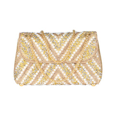 Diamond and Pearl Banquet Bag – Cheongsam Underarm Handbag, One Shoulder, Crossbody Dinner Bag for Women