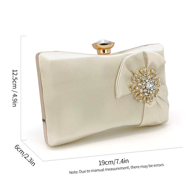 Elegant Diamond-Encrusted Evening Clutch Bag – Retro Fairy Small Shoulder Bag for Ladies