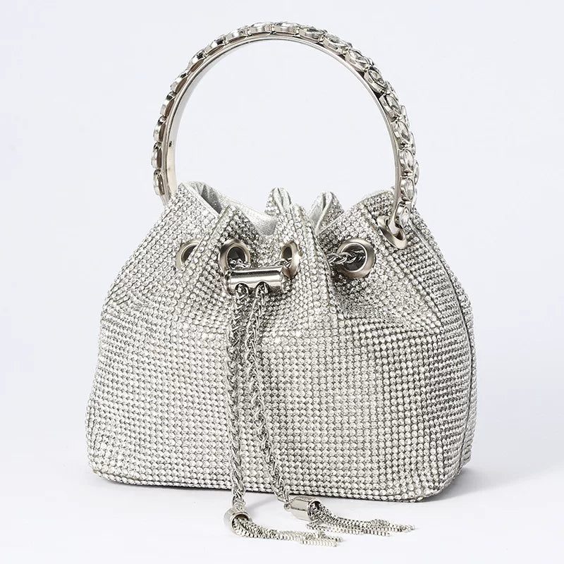 New High-End Diamond Clutch Bag for Women – Chain Evening Banquet Dinner Bag