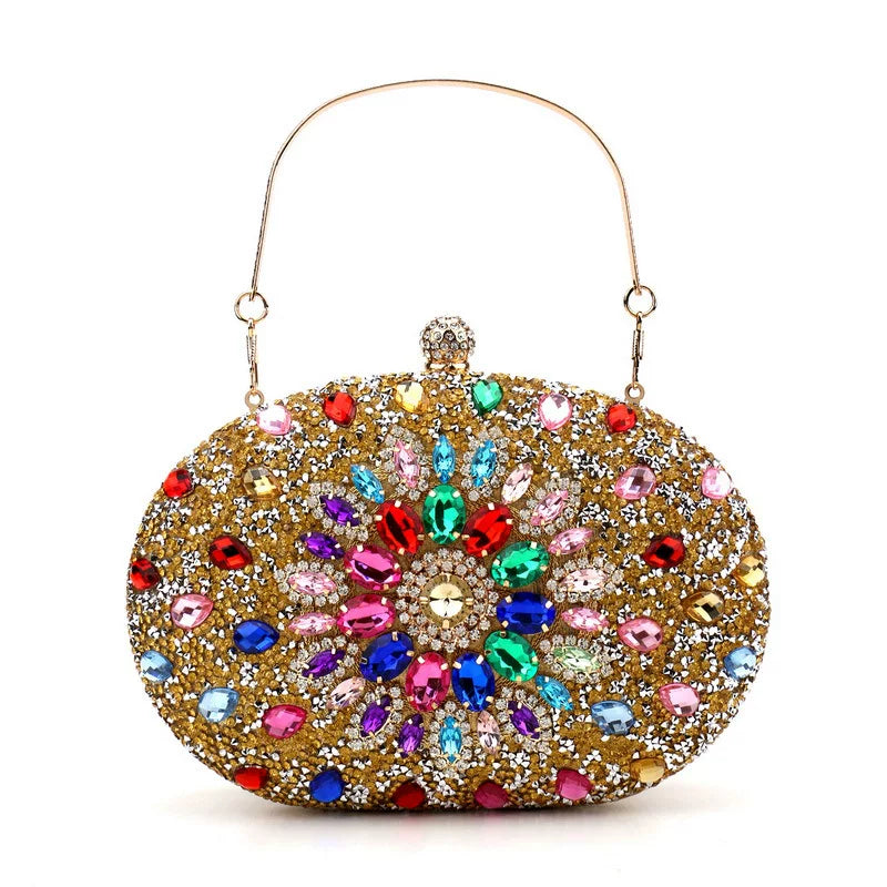 Rhinestone Evening Clutch Bag for Women – Formal Dinner and Banquet Handbag