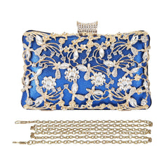 Floral Rhinestone Clutch Bag for Dinner and Banquet, Perfect for Cheongsam and Evening Dresses