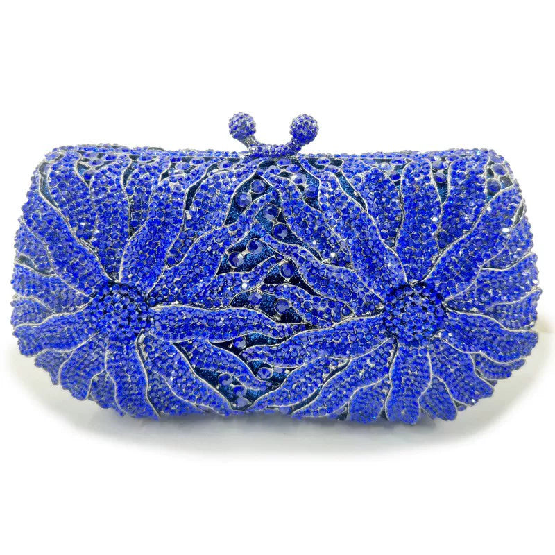 Luxury Large Flower Evening Handbag for Women – Elegant Formal Event Clutch Bag