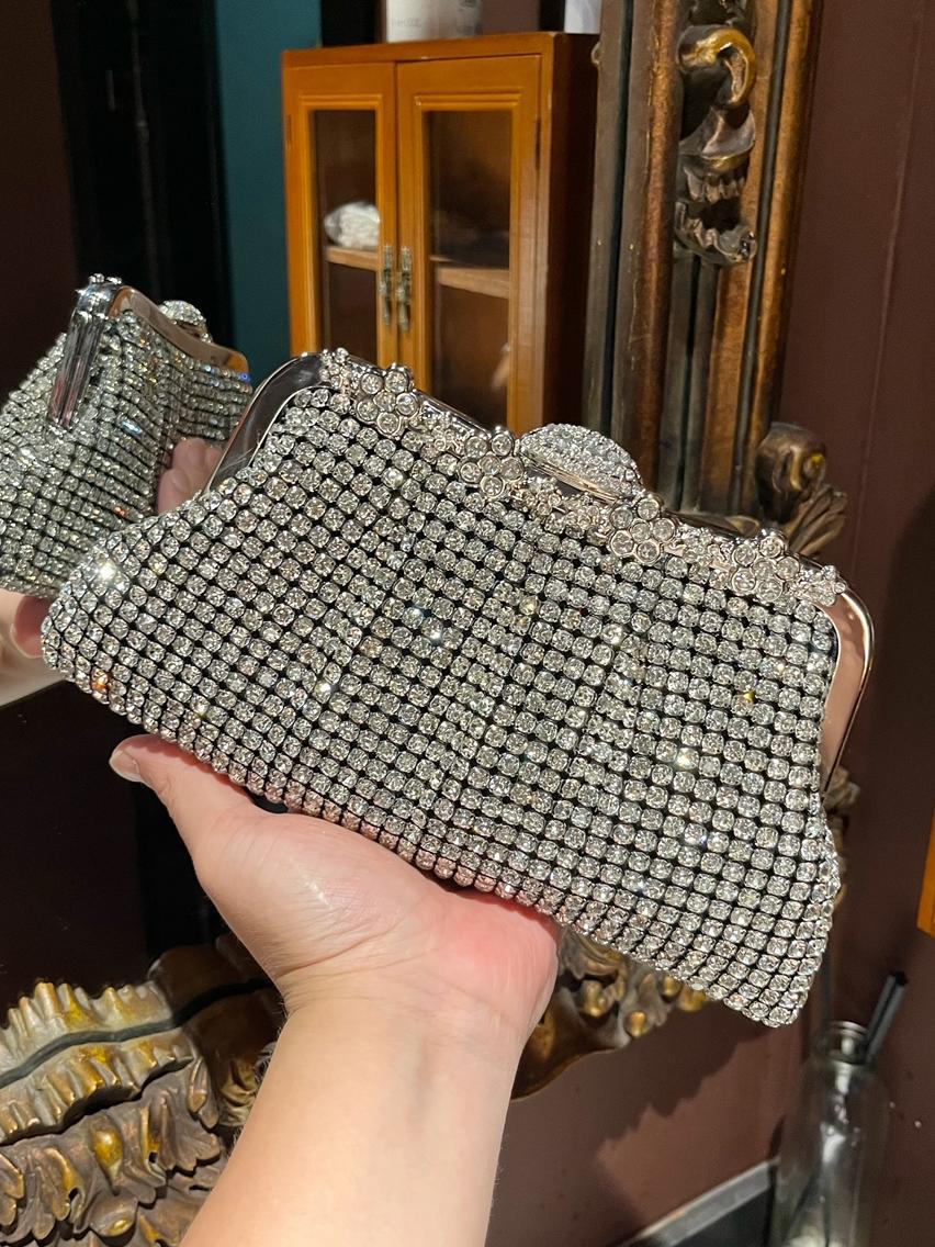 2026 New Luxurious Rhinestone Dinner Bag Celebrity Handbag Bridal Wedding Bag Dress Bag Inlaid With Diamond Banquet Clutch For Women