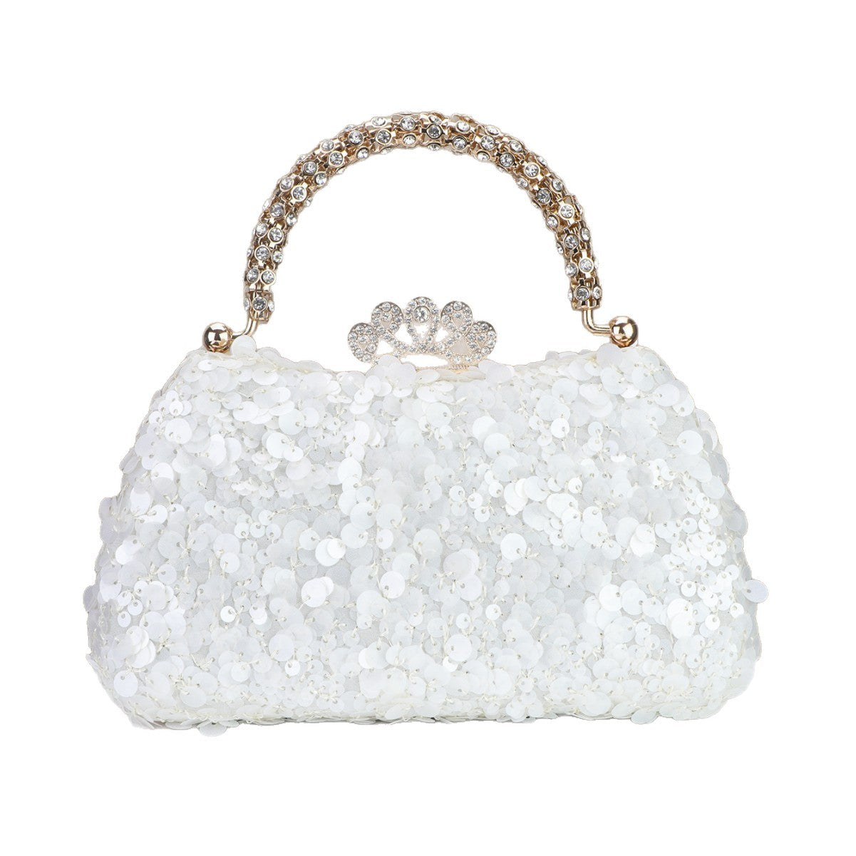 Beaded Rhinestone Clutch for Dinner and Banquet Parties
