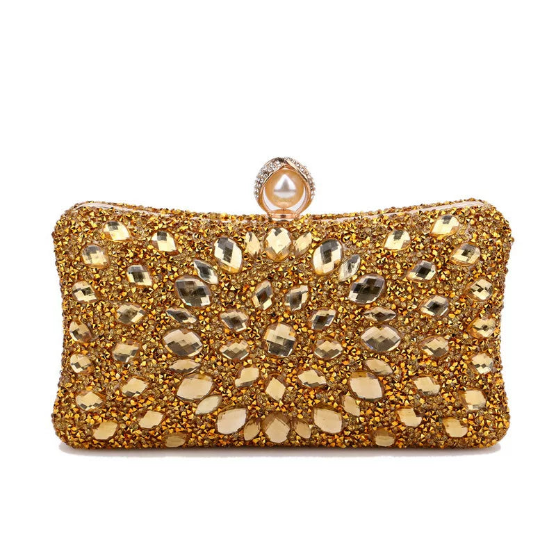 Diamond-Encrusted Evening Clutch for Dinner and Banquet