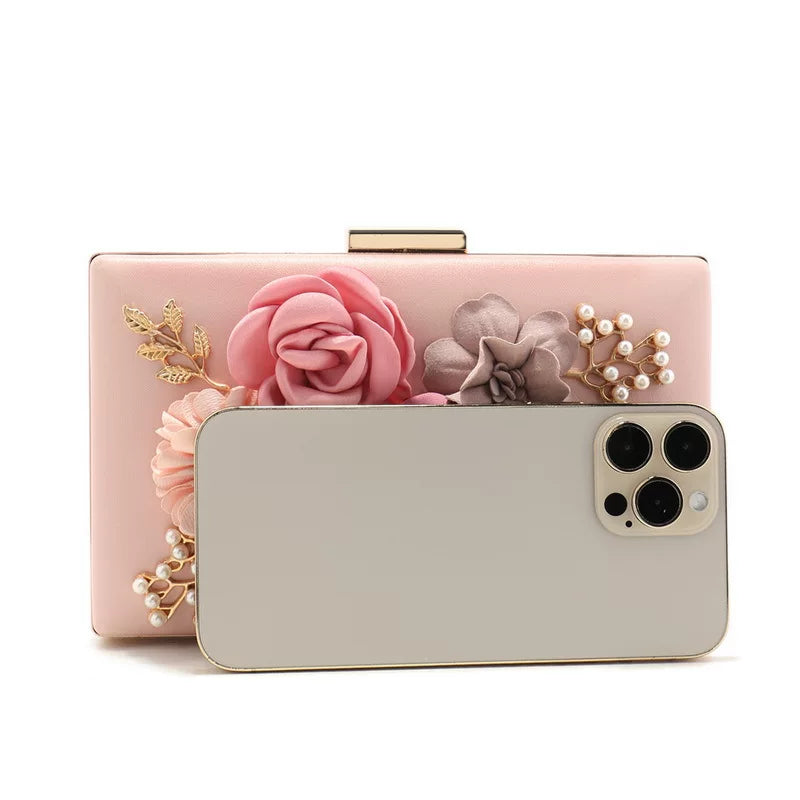 Fashion Flower Evening Bag – Elegant Women’s Banquet Clutch for Evening Wear