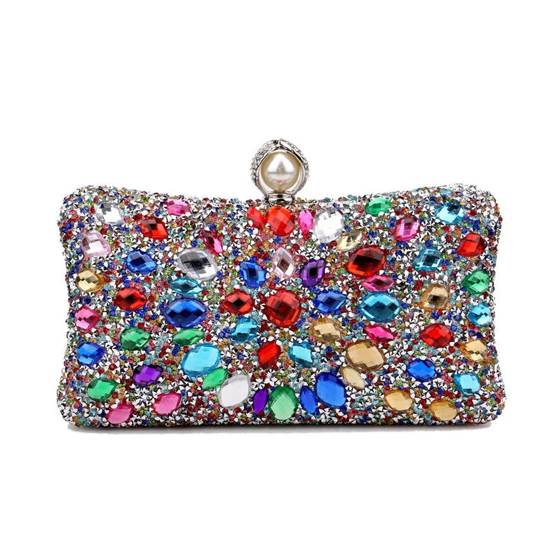 Diamond-Encrusted Evening Clutch for Dinner and Banquet