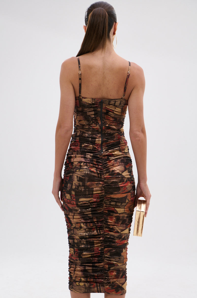 HEAVEN SENT MESH MIDI DRESS