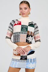 SKI CLUB CROPPED SWEATER