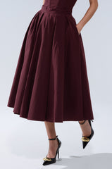 LOVE THIS FOR YOU MAXI SKIRT IN BROWN