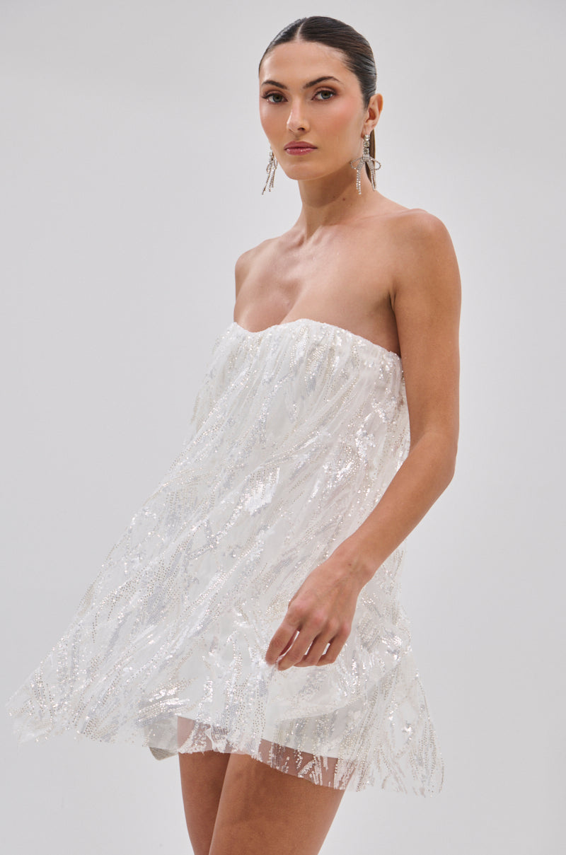SHINE BRIGHT SEQUIN MINI DRESS