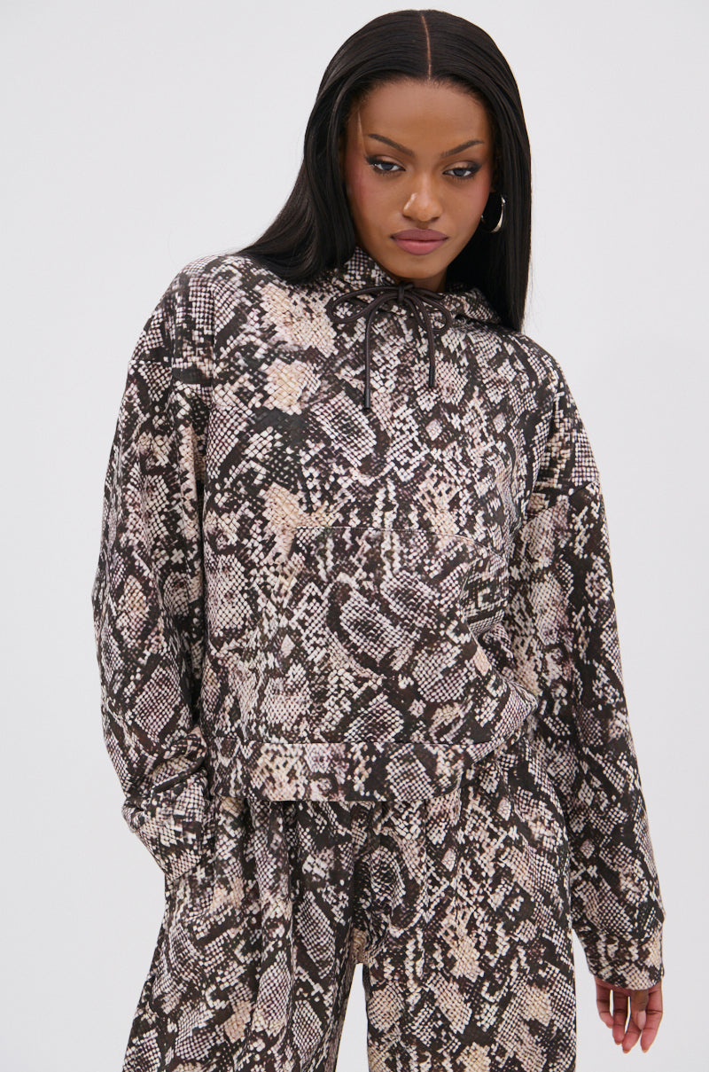 PYTHON HOODED SWEATSHIRT