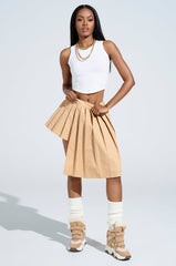 SHARI BABY PLEATED MINI SKIRT