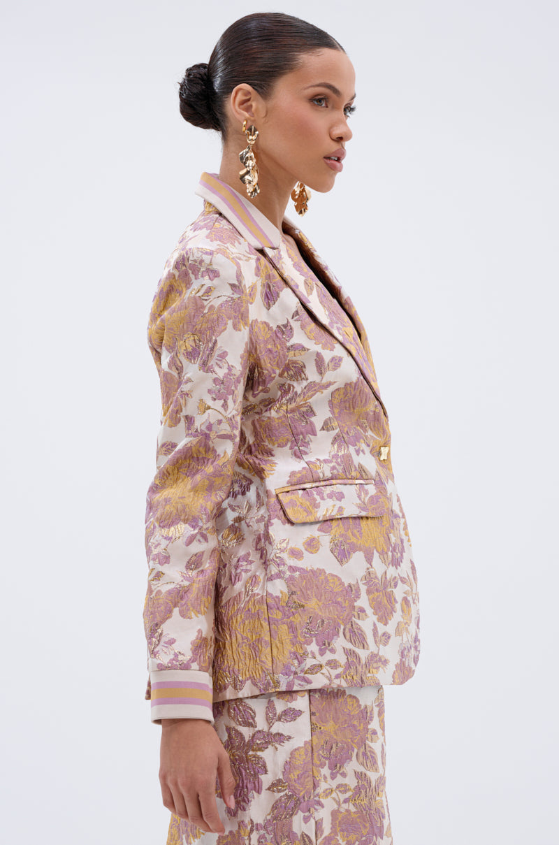 SLOW MOTION BROCADE BLAZER