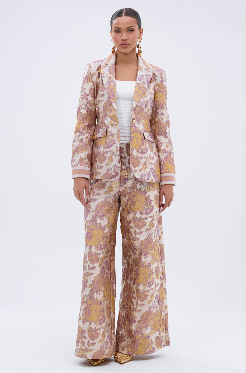 SLOW MOTION BROCADE BLAZER