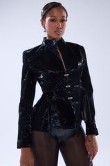 SLIMM LIQUID VELVET BLAZER