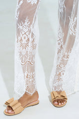 TIZZY RAFFIA FLAT BOW SANDAL