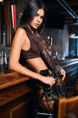 SO BLESSED COWL NECK BLOUSE