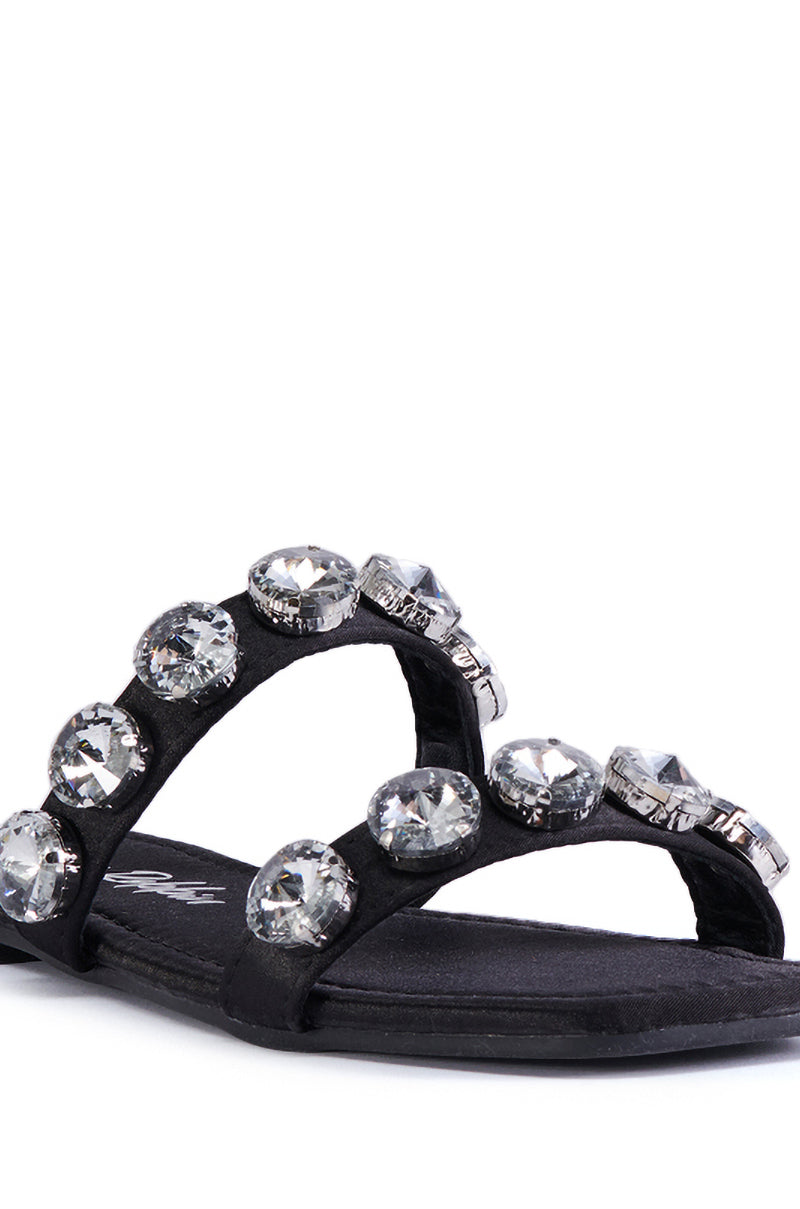 ANNICE BLACK GEM EMBELLISHED SANDAL