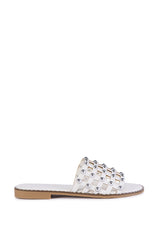 AZALEA WANG DOWE CAGED SANDAL IN WHITE