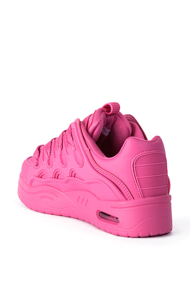 AZALEA WANG KORR FUCHSIA SNEAKER