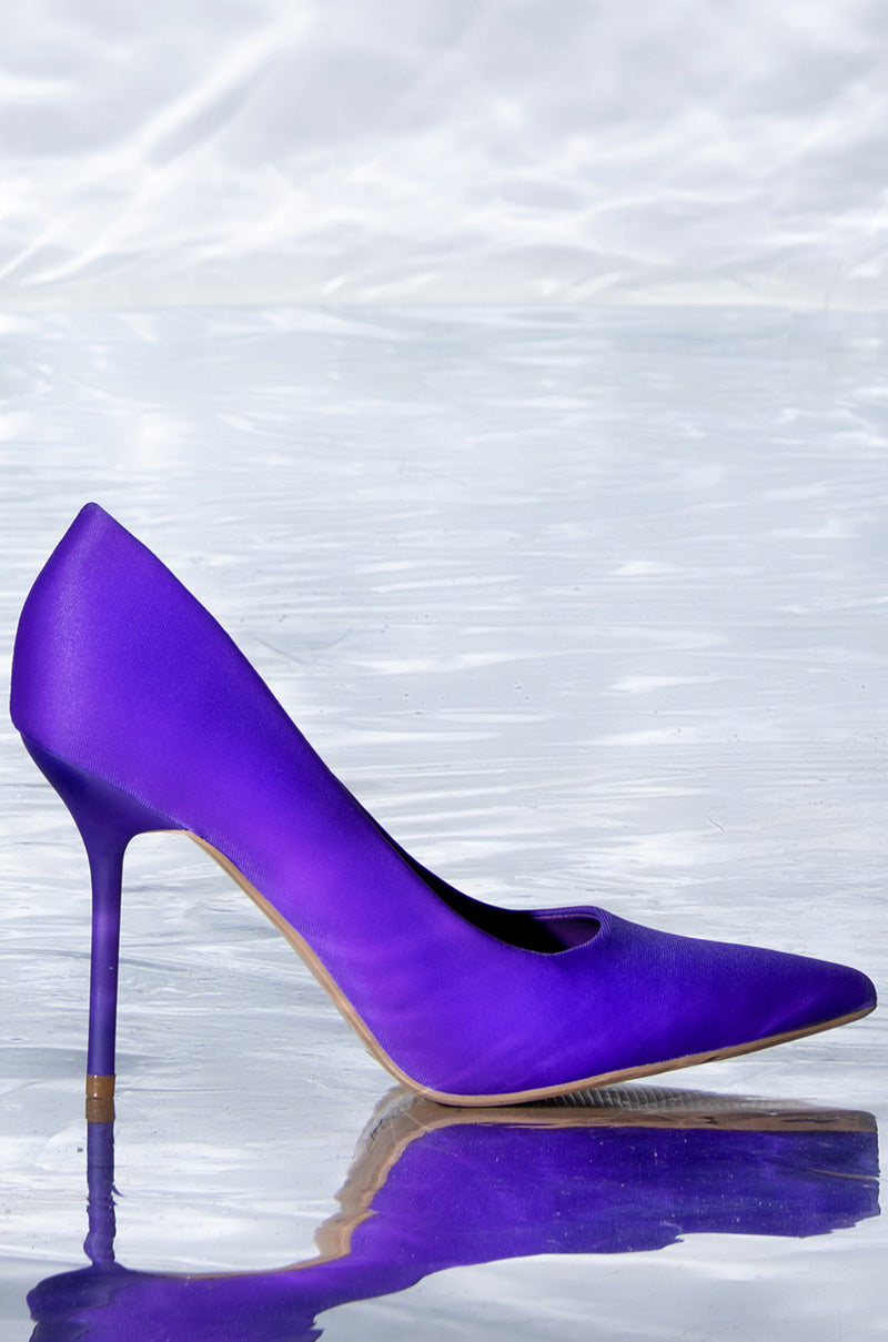 AZALEA WANG BRYNN STILETTO PUMP IN PURPLE