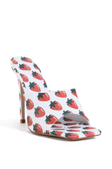 AZALEA WANG STRAWBERRY SLIP ON SANDAL