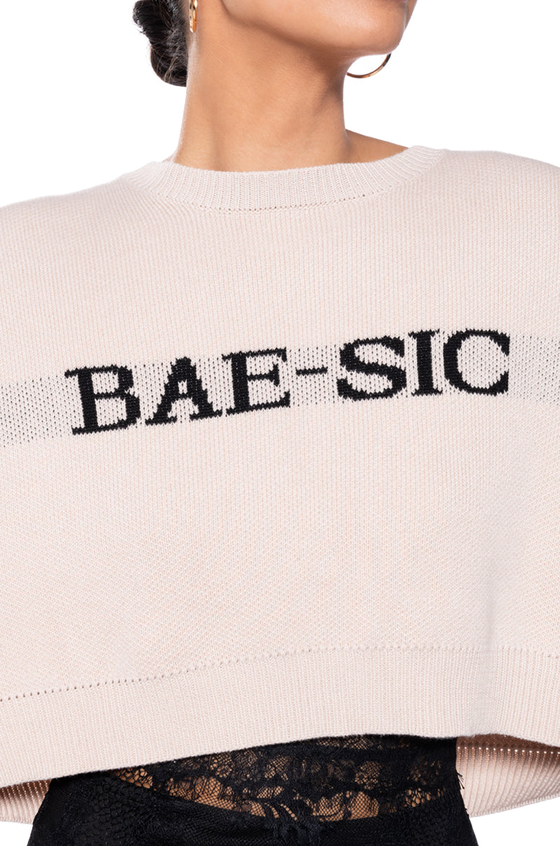 BAESIC CROPPED SWEATER