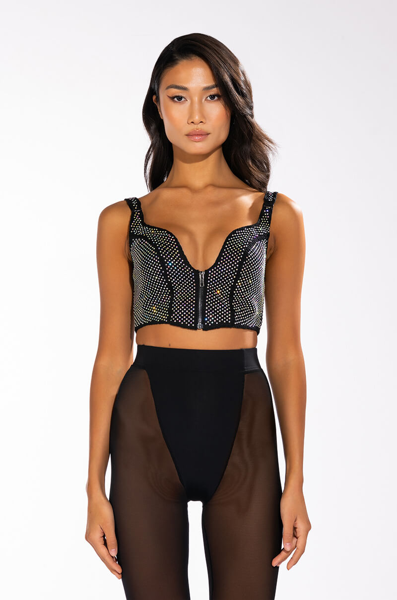 ALL THAT GLITTERS RHINESTONE CORSET