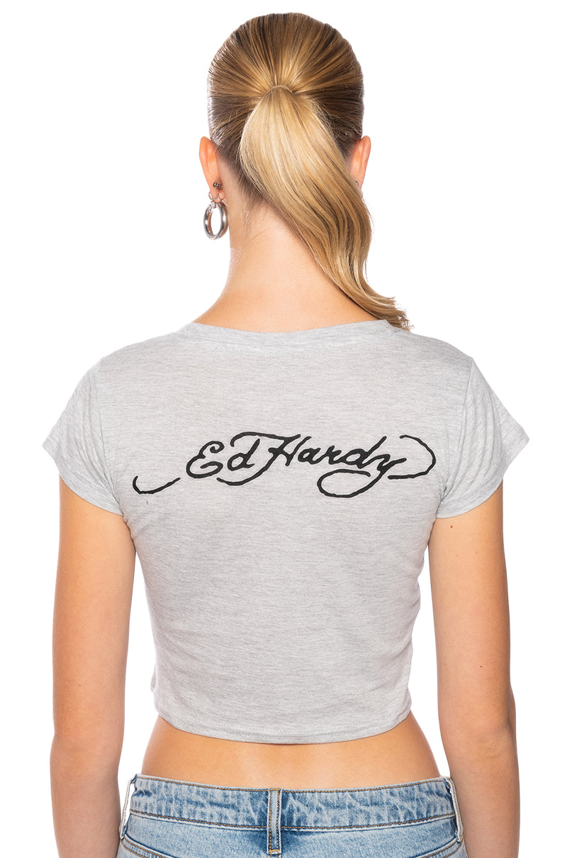 ED HARDY LOVE KILLS FITTED TEE