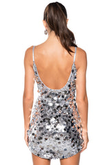 FOREVER AT THE TOP SEQUIN MINI DRESS