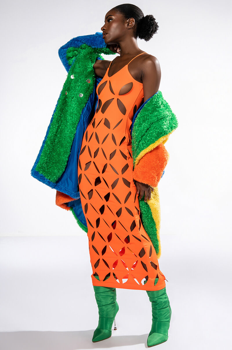 GAME TIME CUT OUT MAXI DRESS