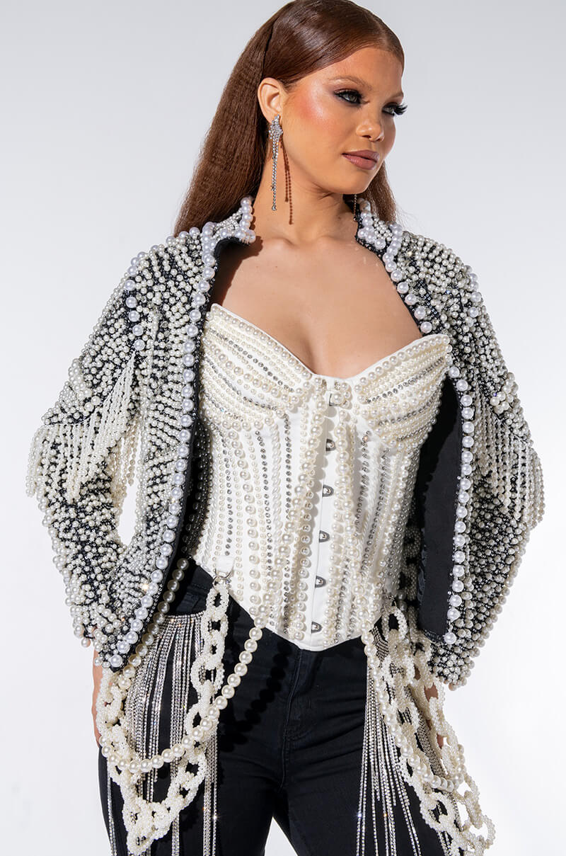 GOOD GIRL GONE BAD PEARL CORSET