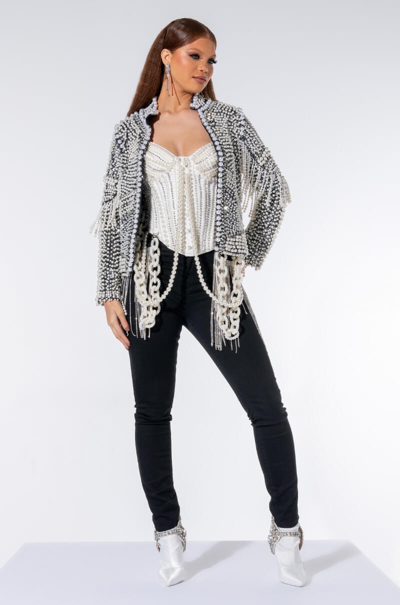 GOOD GIRL GONE BAD PEARL CORSET