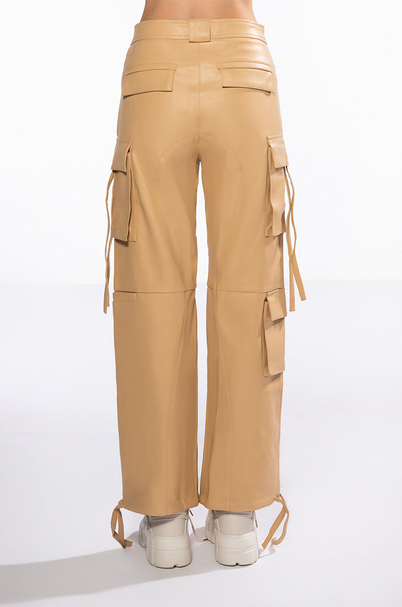 JAZZ FAUX LEATHER JOGGER