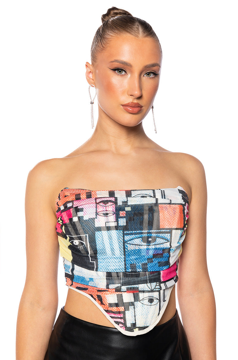 KIT PRINTED CORSET
