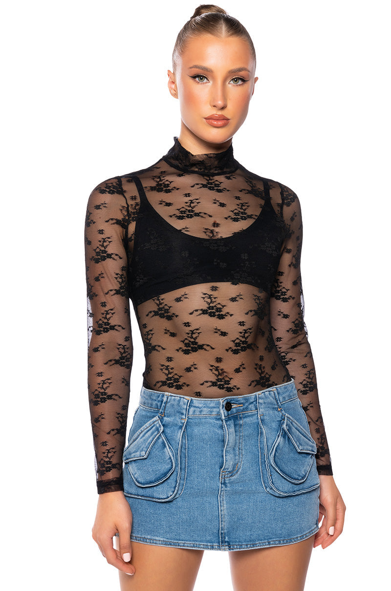 LACEY HIGH NECK TOP