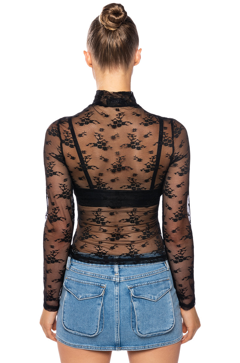 LACEY HIGH NECK TOP
