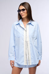 LADY LOVE BUTTON DOWN TOP